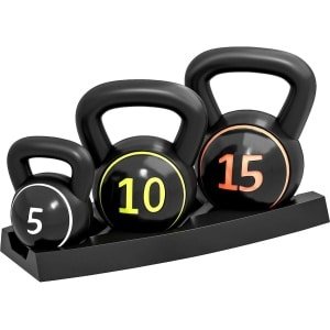 Set van Drie Kettlebells: 2,2 kg, 4,5 kg en 6,8 kg voor Krachttraining