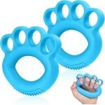 Siliconen handtrainer voor krachttraining en stressverlichting - 2 stuks