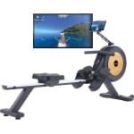 Skandika zelfgenererende roeitrainer met generator Njord P6-G - 32 elektrische weerstandsniveaus, tot 200 cm en 135 kg, compatibel met Kinomap-app, voor thuis | Fitnessapparaat voor krachttraining