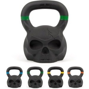 Skull Kettlebell - Zwaar Gietijzeren Gewicht voor Krachttraining en Fitness, 12 kg, 16 kg, Professionele Trainingsapparatuur