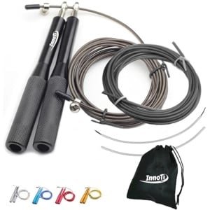 Sneprope voor Crossfit en Fitness - Lichtgewicht en Verstelbare Speed Jump Rope voor Mannen en Vrouwen - Ideaal voor Dubbele en Drievoudige Sprongen