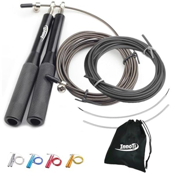 Sneprope voor Crossfit en Fitness - Lichtgewicht en Verstelbare Speed Jump Rope voor Mannen en Vrouwen - Ideaal voor Dubbele en Drievoudige Sprongen