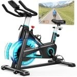 Spinningfiets - Fitnessfiets - Hometrainer - Indoor Bike - Blue Met App - Magnetisch Weerstandssysteem 0-100 Niveau's - 16 kg Vliegwiel & Bluetooth Connectiviteit