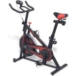Spinningfiets - Hometrainer - Fitnessfiets - Indoor Bike - Cardiofiets - Verstelbaar Zadel en Stuur - Stil Met 15 Kg Inertiegewicht