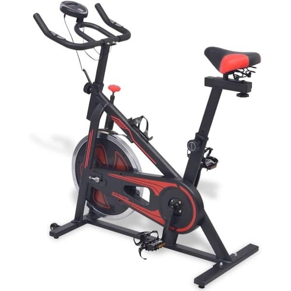 Spinningfiets - Hometrainer - Fitnessfiets - Indoor Bike - Cardiofiets - Verstelbaar Zadel en Stuur - Stil Met 15 Kg Inertiegewicht