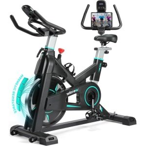 Spinningfiets - Hometrainer - Fitnessfiets - Indoor Bike - Cardiofiets - Verstelbare Magnetische Weerstand - Maximaal Draagvermogen 160 kg - Comfortabele Zitting - Stil En Soepel