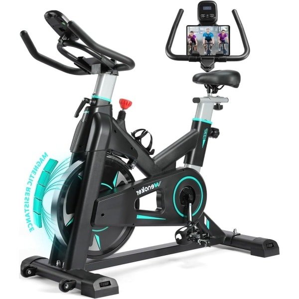 Spinningfiets - Hometrainer - Fitnessfiets - Indoor Bike - Cardiofiets - Verstelbare Magnetische Weerstand - Maximaal Draagvermogen 160 kg - Comfortabele Zitting - Stil En Soepel