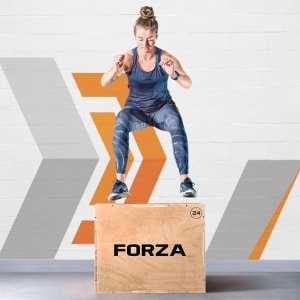 Springbox Hout - Plyo Box - Krachttraining Thuistraining - 3 Hoogtes Verstelbaar - 51 61 76 cm - Bruin