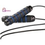 Springtouw Blauw Fitness Verstelbaar Crossfit met Lagers Stalen Kabel - 275cm - springtouw volwassenen - springtouw kinderen - 39190