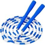 Springtouw Kralen - Fitness Touw - Cardio Training - Verstelbare Lengte - 300 cm - Blauw