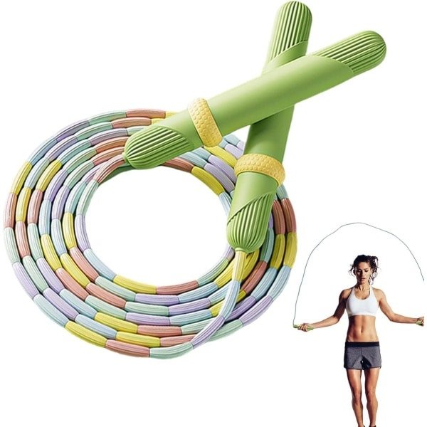 Springtouw Training - Fitness Touw - Cardio Workout - Verstelbare Lengte - 2.6 Meter Touw - Groen