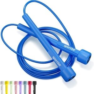 Springtouw Verstelbaar - Fitness Touw - Cardio Training - Lichtgewicht Ontwerp - Tot 2 Meter - Blauw