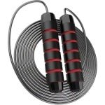 Springtouw Volwassenen - Fitness Touw - Cardio Training - 360° Lagers - 2.8 Meter - Rood Zwart