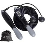Springtouw met Teller - Fitness Touw - Cardio Training - Verstelbaar en Antislip - 280mm Kabel