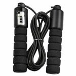 Springtouw met teller - Verstelbaar - Zwart - Fitness & cardio training