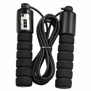 Springtouw met teller - Verstelbaar - Zwart - Fitness & cardio training