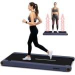 Squatz 2-in-1 Loopband- Walking Pad Treadmill - Met Vibratieplaten - Met Afstandsbediening - LED Display - Stil 1.0HP Motor - Blauw