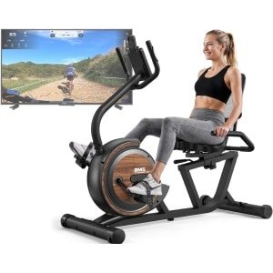 Stabiele Hometrainer voor Thuis met Grote Groene Display en Comfortabel Zadel