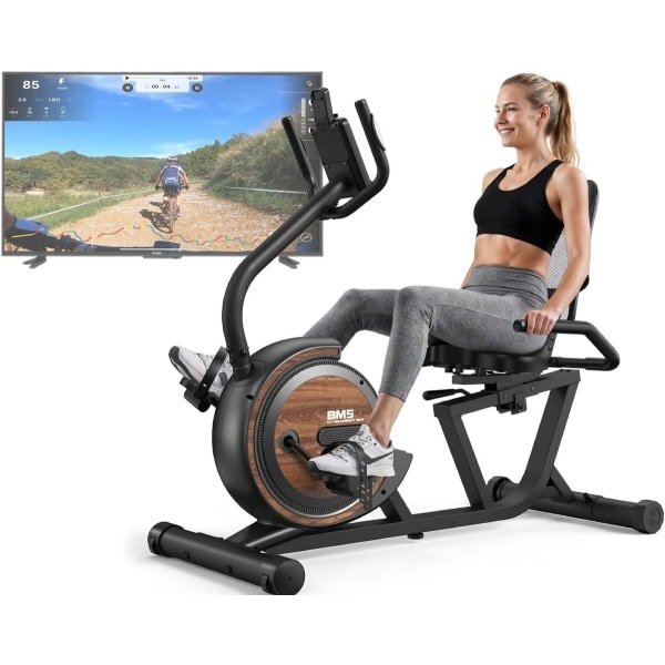 Stabiele Hometrainer voor Thuis met Grote Groene Display en Comfortabel Zadel