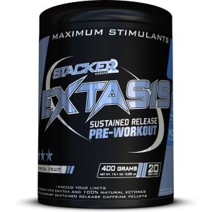 Stacker2 Extasis (20 serv) Tropical Fruit - Pre-Workout - Pre-Workout Booster