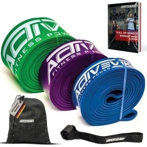 Stevige Fitness Elastiek Set voor Optrekken, Krachttraining en Calisthenics