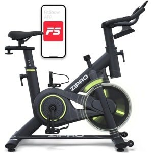 Stil Thuis Spinningfiets met LCD Monitor en Verstelbaar Zadel voor Cardio Training