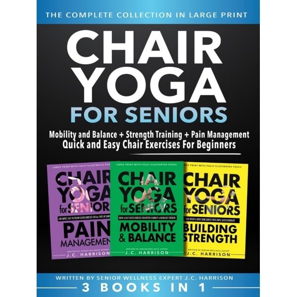 Stoeloefeningen voor Senioren 3 in 1 | Mobiel en Stevig met Yoga, Krachttraining en Pijnbestrijding | Voor Beginners