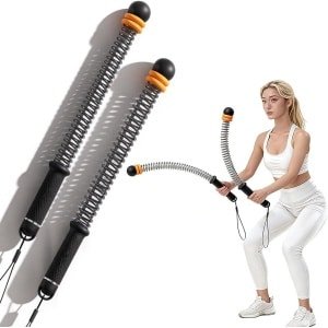 Touwloze Vechttouwen - Fitness Oefentouw - Thuis Krachttraining - Verstelbare Weerstand - 2 Stuks - Zwart