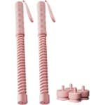 Trainingstouwen Set - Kracht Touwen - Spierkracht Cardio - Verstelbare Weerstand - 2 Stuks - Roze