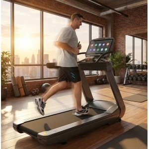 Treadmill Professioneel 20 km/u - 21% Helling - 23,5" Touchscreen - Inklapbare Loopband tot 180 kg - Studio & Thuisgebruik - Designbest