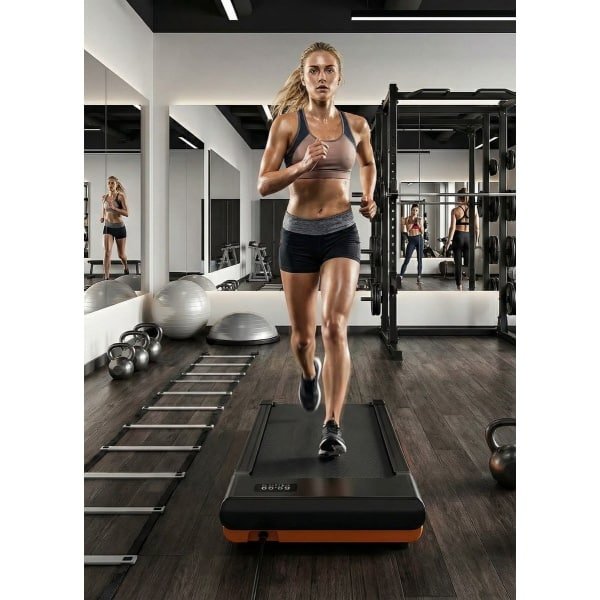 Treadmill RacePro 6% Helling - Loopband voor Thuis met 2,5 PK, App, Afstandsbediening, Bureau-Loopband, Max. 136 kg, Breed Loopvlak 40x90 cm, Multi-Runner Races & Trainingscursussen Designbest