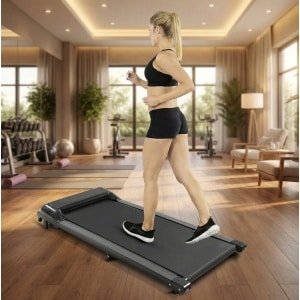 Treadmill Walking Pad Compact 8 km/u - Elektrische Loopband voor Thuis & Kantoor, Opvouwbare Bureauloopband met LED-Display, 100 kg Draagvermogen - Designbest