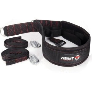 Trekriem voor krachttraining met handvat - Verstelbare fitness trainingsriem