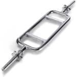 Tricepsstang 86 cm voor Krachttraining - Curl Bar met Schroefdraad en Sluitingen