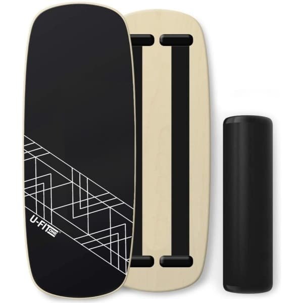 U Fit One Balance Board - Balansbord - Balance Trainer - Balanstrainer - Balanskussen - Surfboard - Skateboard - Volwassenen - Hout - Fitness - Crossfit - ufitone