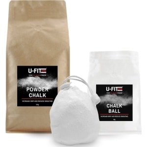 U Fit One Magnesium Bal en Losse Magnesium Poeder - 85g Chalk Ball - Klimmen - Crossfit - Turnen - Calisthenics