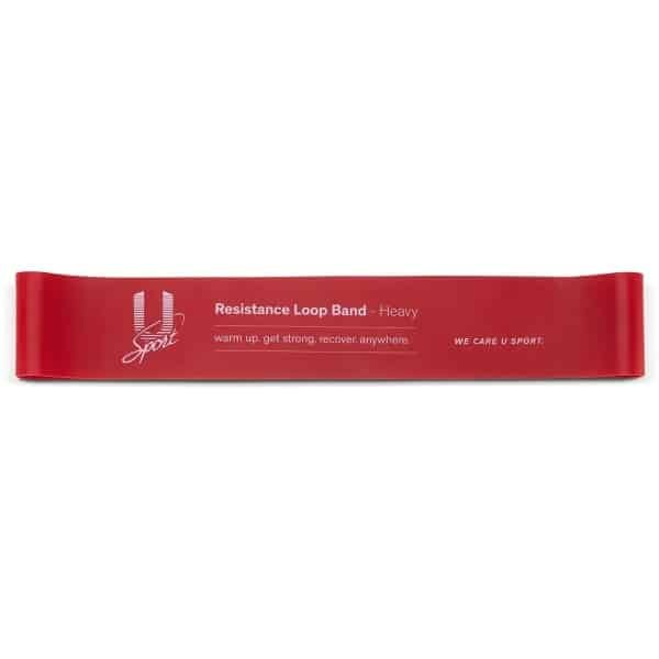 U-Sport Resistance Loop Band - Heavy (Rood) - Weerstandsband - Krachttraining & Bodybuilding - Bilspieren & Benen