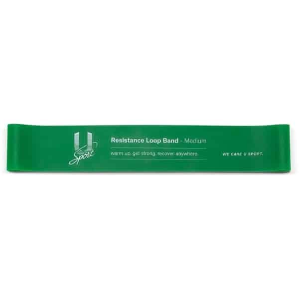 U-Sport Resistance Loop Band - Medium (Groen) - Weerstandsband - Fitness & Krachttraining - Spieropbouw & Stabiliteit