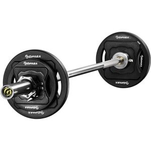 Universele Halterstang Zwart en Zilver voor Krachttraining