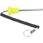 Universele gewichtsstapel vervanging - Krachttraining - Roestvrijstalen schacht - Trektouw - Geschikt voor krachttrainingsapparatuur - Zilverkleurig - Magneten - Gewichtsstapelpen - 4,3 inch vergrendelingslengte.