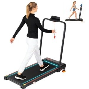 VANKEL XP1 Elektrische Loopband - Verstelbare Helling - 0.75HP DC-Motor - 1 tot 12 km/u - Antislip Loopvlak - 120 KG Draagvermogen - LED Display - Opvouwbaar & Ruimtebesparend