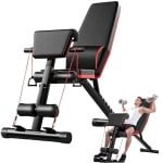 Vedder House - Fitnessbank - Thuis sporten - Krachttraining - Halterbank - Verstelbaar - Opvouwbaar