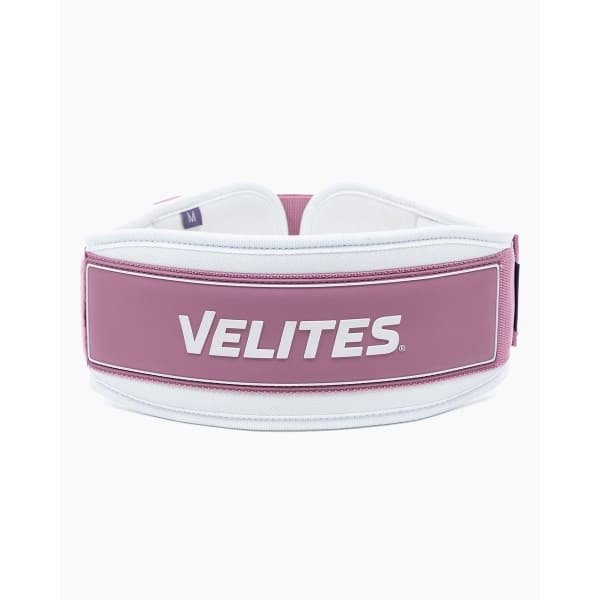 Velites Gewichthefriem - Lifting Belt voor Fitness, CrossFit & Powerlifting - Ergonomische Steun, Comfort & Stabiliteit - Light Pink - Maat L