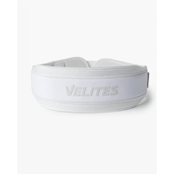 Velites Gewichthefriem - Lifting Belt voor Fitness, CrossFit & Powerlifting - Ergonomische Steun, Comfort & Stabiliteit - White - Maat XL