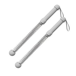 Verbeterde touwloze battle ropes voor de thuisgym - Verzwaarde trainingskabels voor HIIT cardio en krachttraining fitnessapparatuur-grijs