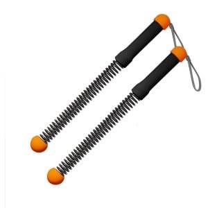 Verbeterde touwloze battle ropes voor de thuisgym - Verzwaarde trainingskabels voor HIIT cardio en krachttraining fitnessapparatuur-oranje
