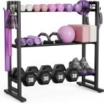 Verstelbaar 3-laags Dumbbell Rek - Optimaal voor Krachttraining en Opbergen