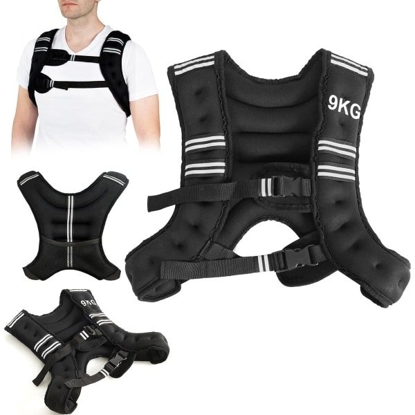 Verstelbaar Gewichtsvest 5-15 kg voor Krachttraining, Hardlopen en Fitness | Neopreen