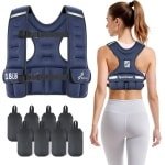 Verstelbaar Gewichtsvest - Loopvest Trainingsvest - Krachttraining Fitness - Verstelbaar Gewicht - Tot 816 kg - Blauw