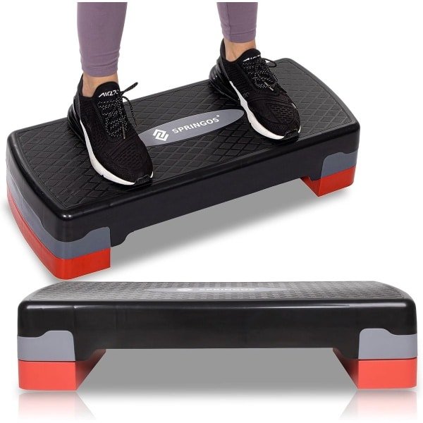 Verstelbare Aerobic Stepper voor Fitness en Krachttraining | Antislip Trainingsplatform